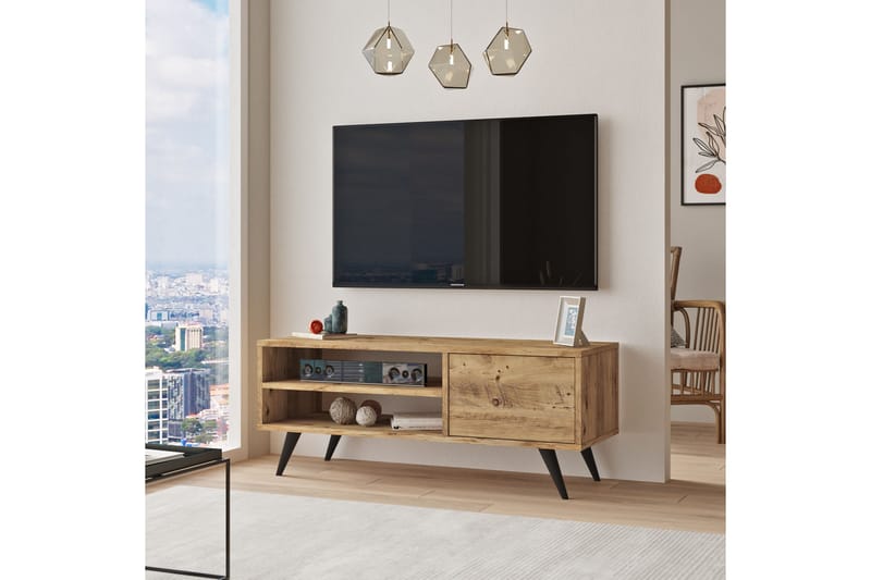 ALIRA Tv-bänk 110 cm Natur - Möbler - Vardagsrum - Tv-möbler & mediamöbler - Tv-bänkar