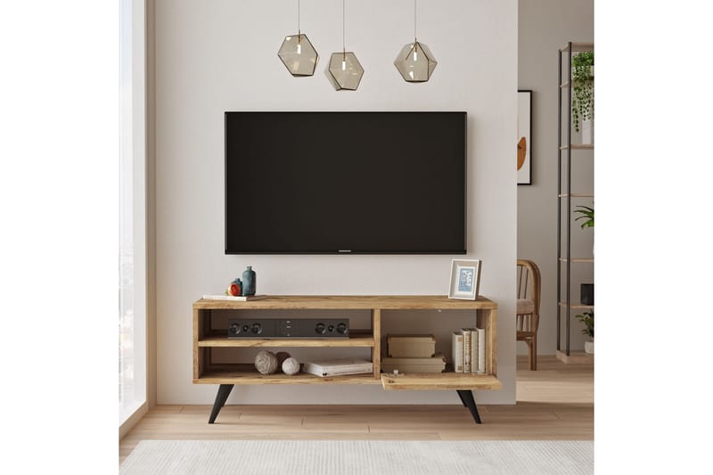 ALIRA Tv-bänk 110 cm Natur - Möbler - Vardagsrum - Tv-möbler & mediamöbler - Tv-bänkar