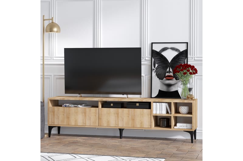 ALUMWELL Tv-bänk 180 cm Natur - Möbler - Vardagsrum - Tv-möbler & mediamöbler - Tv-bänkar