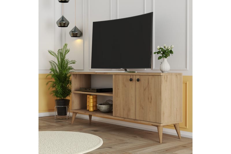 DRAGEN Tv-bänk 138 cm Natur - Tv-bänkar