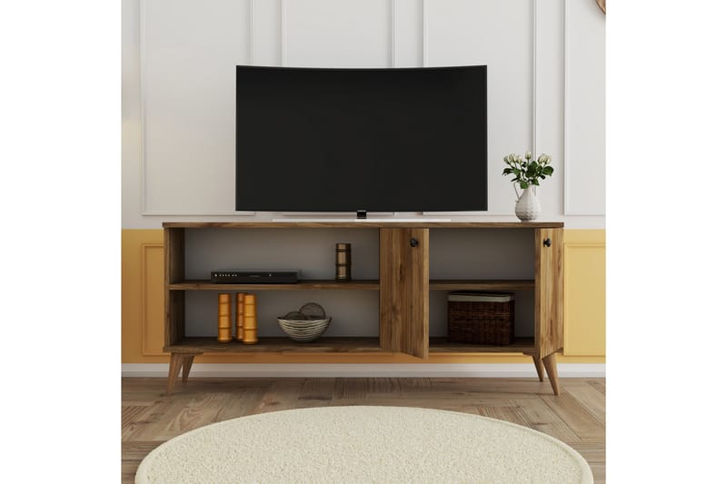 DRAGEN Tv-bänk 138 cm Valnöt - Tv-bänkar