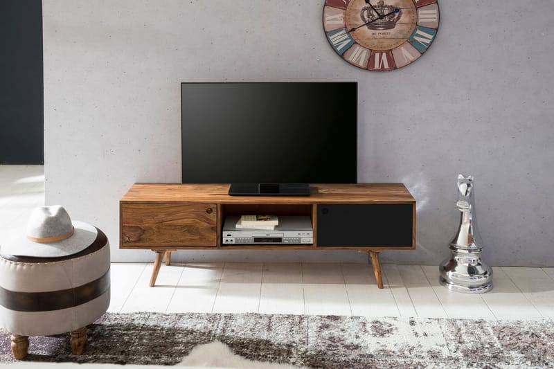 FONTENELLE TV-Bänk 140 cm Brun - Möbler - Vardagsrum - Tv-möbler & mediamöbler - Tv-bänkar