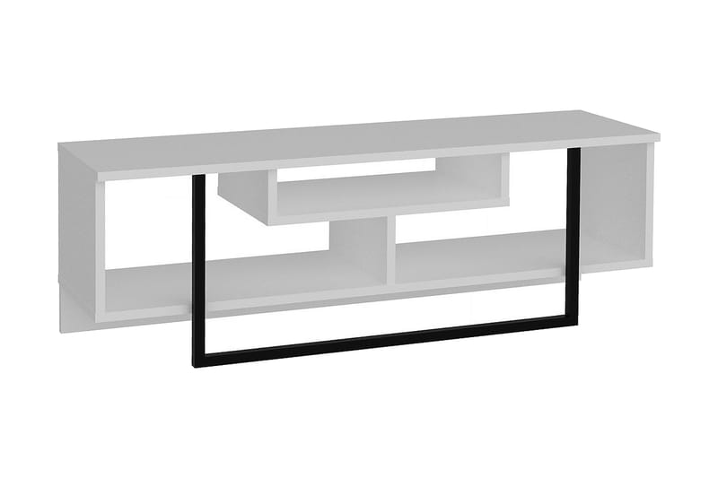 FORDA TV-Bänk 119 cm Vit/Svart - Möbler - Vardagsrum - Tv-möbler & mediamöbler - Tv-bänkar