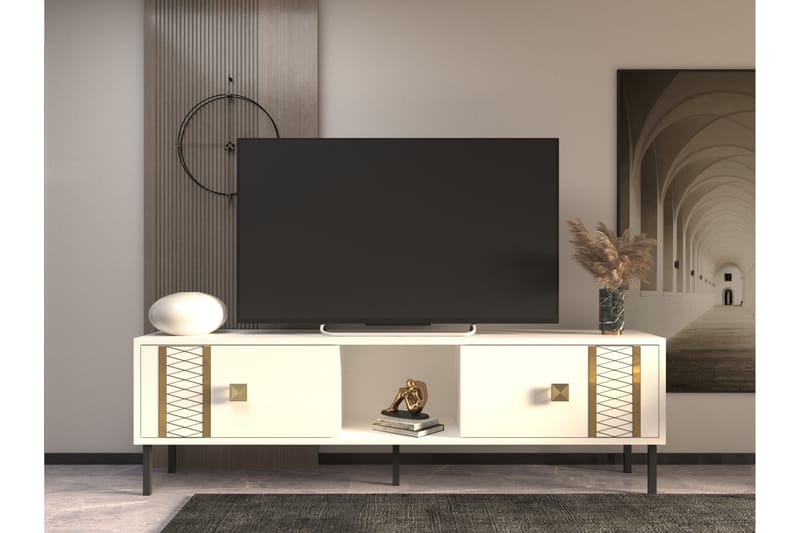 Frede Tv-bänk 150 cm Guld - Möbler - Vardagsrum - Tv-möbler & mediamöbler - Tv-bänkar