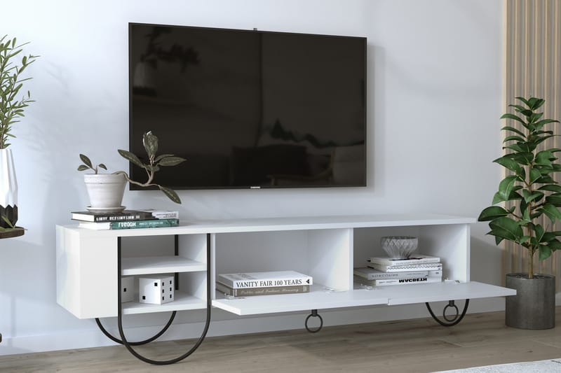 GRANLUND TV-bänk 150 cm Vit - Möbler - Vardagsrum - Tv-möbler & mediamöbler - Tv-bänkar