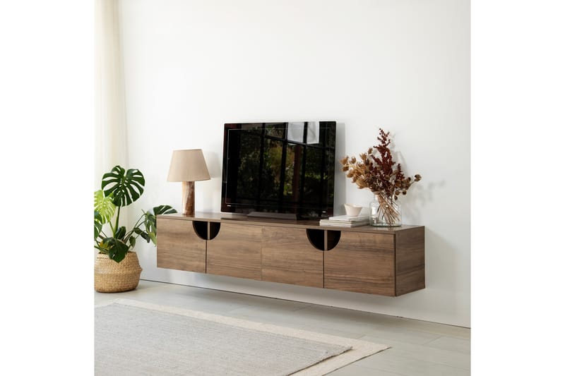 Grotte Tv-bänk 180 cm Valnöt - Möbler - Vardagsrum - Tv-möbler & mediamöbler - Tv-bänkar