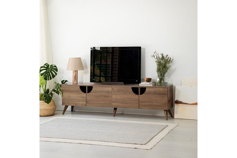 Grotte Tv-bänk 180 cm Valnöt - Tv-bänkar