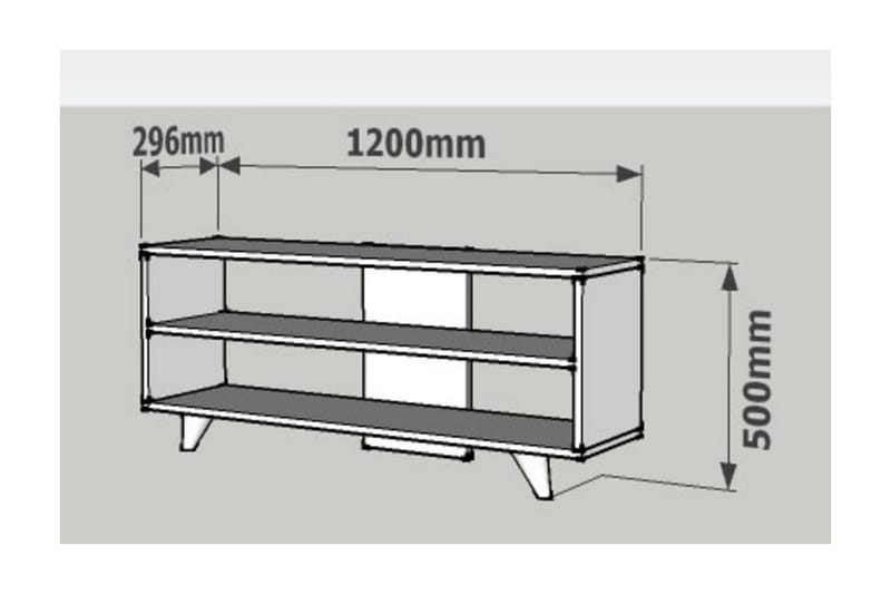 JASHAUNA TV-Bänk 120 cm Oak - Möbler - Vardagsrum - Tv-möbler & mediamöbler - Tv-bänkar