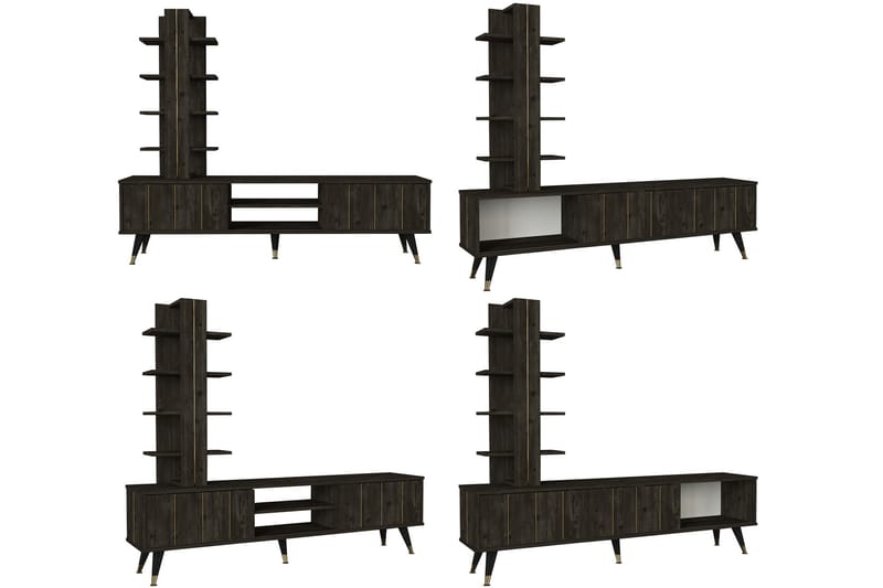 JHORST Tv-bänk 180 cm Mörkbrun - Möbler - Vardagsrum - Tv-möbler & mediamöbler - Tv-bänkar