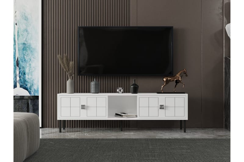 Keary Tv-bänk 150 cm Silver - Möbler - Vardagsrum - Tv-möbler & mediamöbler - Tv-bänkar