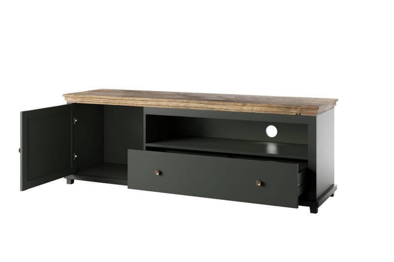 KENSTONE Tv-bänk 181 cm  Khaki/Natur - Möbler - Vardagsrum - Tv-möbler & mediamöbler - Tv-bänkar