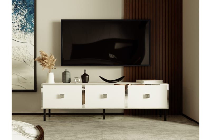 Kivan Tv-bänk 150 cm Silver - Möbler - Vardagsrum - Tv-möbler & mediamöbler - Tv-bänkar