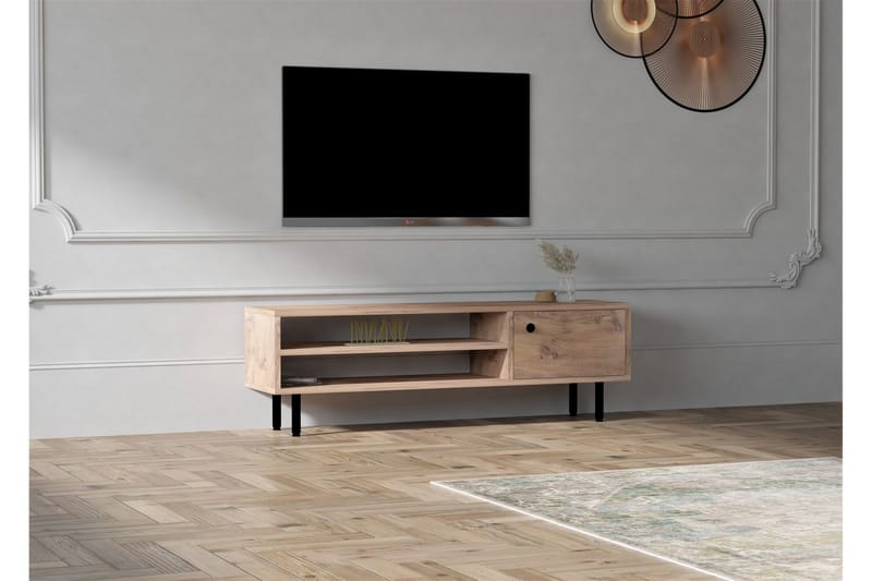 LANDAR Tv-bänk 120 cm Natur - Möbler - Vardagsrum - Tv-möbler & mediamöbler - Tv-bänkar