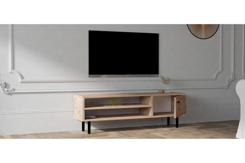 LANDAR Tv-bänk 120 cm Natur - Möbler - Vardagsrum - Tv-möbler & mediamöbler - Tv-bänkar