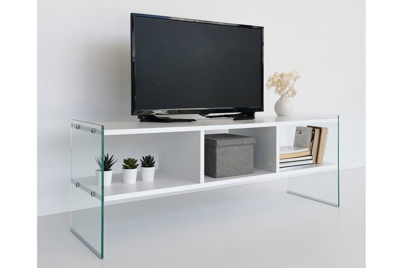 LIKVIDA TV-bänk 122 cm Vit - Vit - Möbler - Vardagsrum - Tv-möbler & mediamöbler - Tv-bänkar