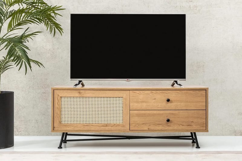 Makwana Tv-bänk 140 cm Natural - Möbler - Vardagsrum - Tv-möbler & mediamöbler - Tv-bänkar