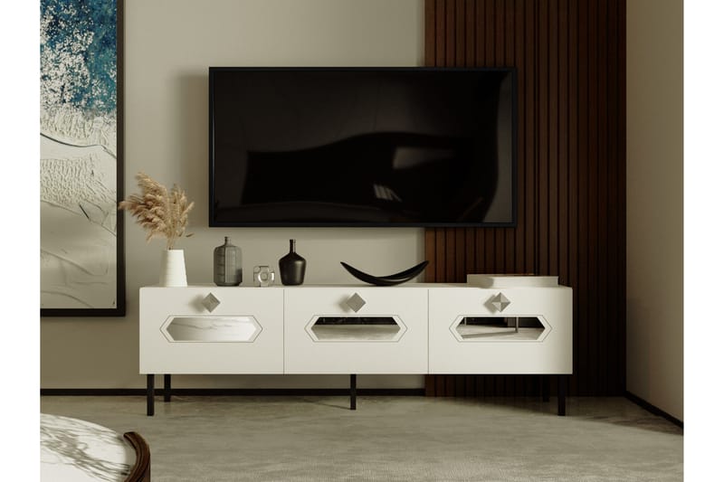 Najis Tv-bänk 150 cm Silver - Möbler - Vardagsrum - Tv-möbler & mediamöbler - Tv-bänkar