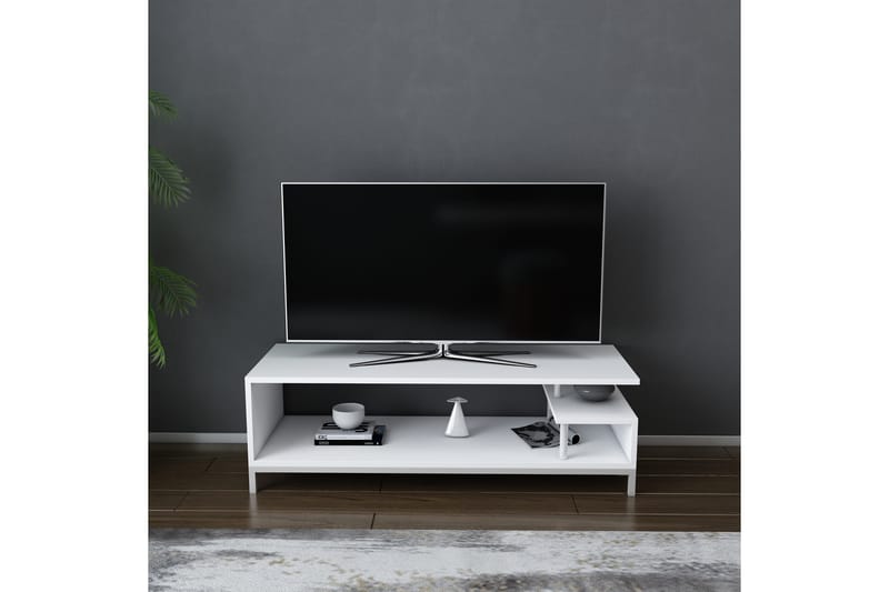 OBURUS Tv-bänk 120x37,6 cm Vit - Möbler - Vardagsrum - Tv-möbler & mediamöbler - Tv-bänkar