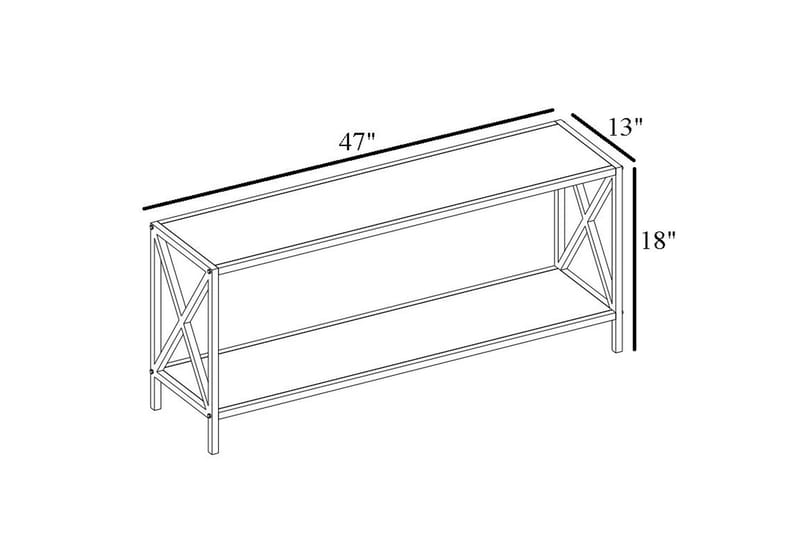 OBURUS Tv-bänk 120x45,7 cm Brun - Möbler - Vardagsrum - Tv-möbler & mediamöbler - Tv-bänkar