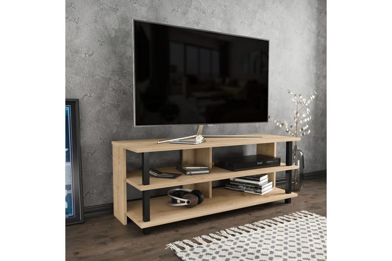 OBURUS Tv-bänk 120x47,4 cm Svart - Möbler - Vardagsrum - Tv-möbler & mediamöbler - Tv-bänkar