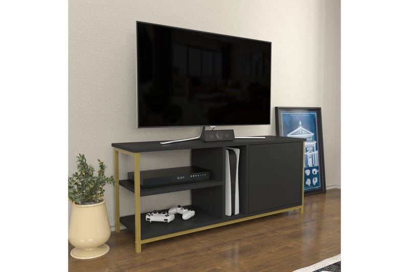 OBURUS Tv-bänk 120x50,8 cm Guld - Möbler - Vardagsrum - Tv-möbler & mediamöbler - Tv-bänkar