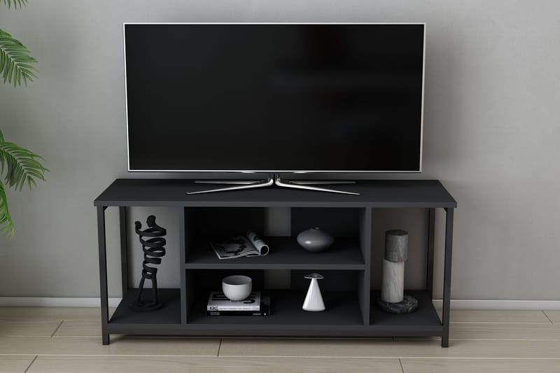 OBURUS Tv-bänk 120x50,8 cm Svart - Möbler - Vardagsrum - Tv-möbler & mediamöbler - Tv-bänkar