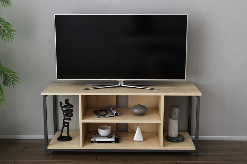 OBURUS Tv-bänk 120x50,8 cm Svart - Möbler - Vardagsrum - Tv-möbler & mediamöbler - Tv-bänkar