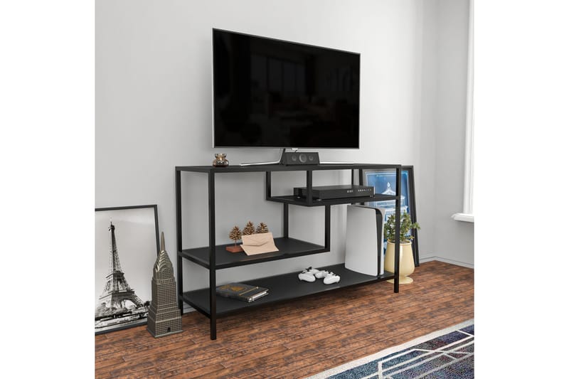 OBURUS Tv-bänk 120x75 cm Antracit - Möbler - Vardagsrum - Tv-möbler & mediamöbler - Tv-bänkar