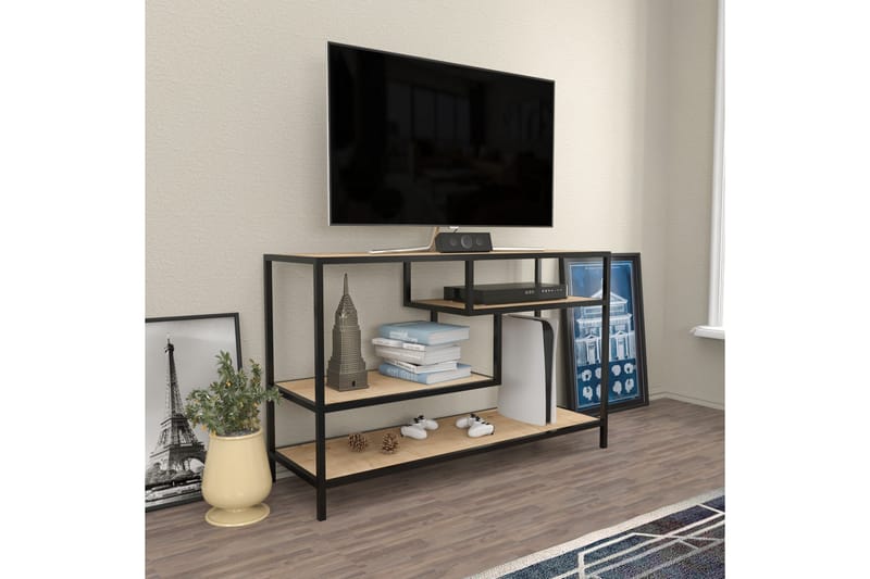 OBURUS Tv-bänk 120x75 cm Brun - Möbler - Vardagsrum - Tv-möbler & mediamöbler - Tv-bänkar