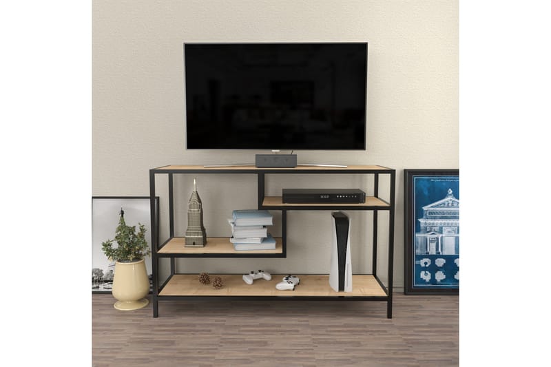 OBURUS Tv-bänk 120x75 cm Brun - Möbler - Vardagsrum - Tv-möbler & mediamöbler - Tv-bänkar