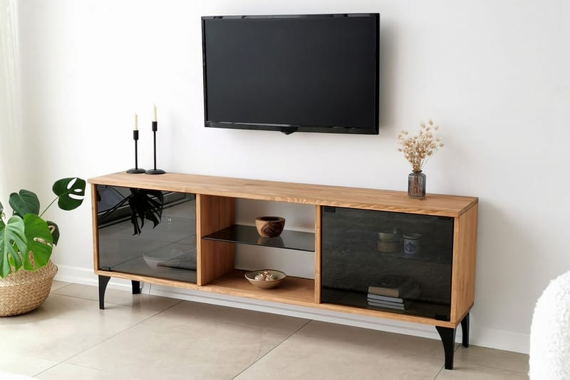 OBURUS Tv-bänk 150x40 cm Brun - Möbler - Vardagsrum - Tv-möbler & mediamöbler - Tv-bänkar