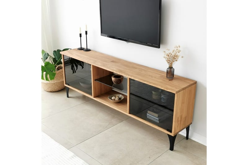 OBURUS Tv-bänk 150x40 cm Brun - Möbler - Vardagsrum - Tv-möbler & mediamöbler - Tv-bänkar