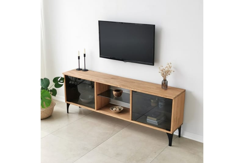 OBURUS Tv-bänk 150x40 cm Brun - Möbler - Vardagsrum - Tv-möbler & mediamöbler - Tv-bänkar