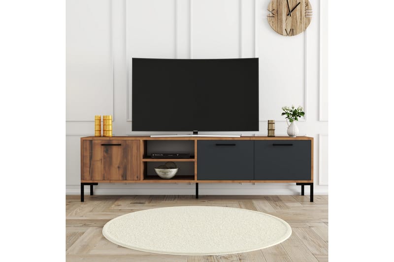 OBURUS Tv-bänk 150x52 cm Brun - Möbler - Vardagsrum - Tv-möbler & mediamöbler - Tv-bänkar