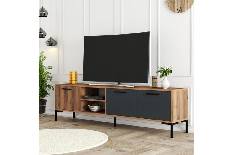 OBURUS Tv-bänk 150x52 cm Brun - Möbler - Vardagsrum - Tv-möbler & mediamöbler - Tv-bänkar