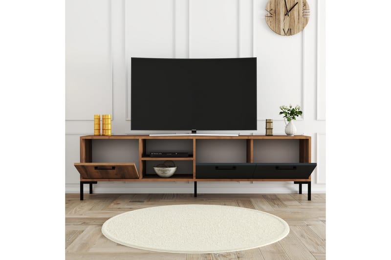 OBURUS Tv-bänk 150x52 cm Brun - Möbler - Vardagsrum - Tv-möbler & mediamöbler - Tv-bänkar