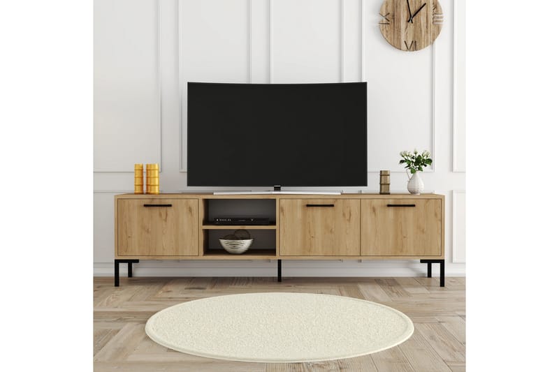 OBURUS Tv-bänk 150x52 cm Brun - Möbler - Vardagsrum - Tv-möbler & mediamöbler - Tv-bänkar