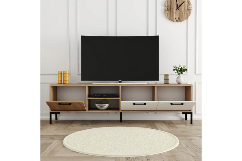 OBURUS Tv-bänk 150x52 cm Brun - Möbler - Vardagsrum - Tv-möbler & mediamöbler - Tv-bänkar