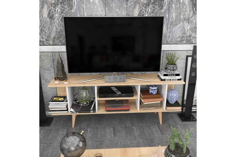 OBURUS Tv-bänk 160x38,6 cm Blå - Möbler - Vardagsrum - Tv-möbler & mediamöbler - Tv-bänkar