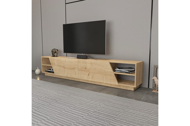 OBURUS Tv-bänk 240x47,4 cm Brun - Möbler - Vardagsrum - Tv-möbler & mediamöbler - Tv-bänkar