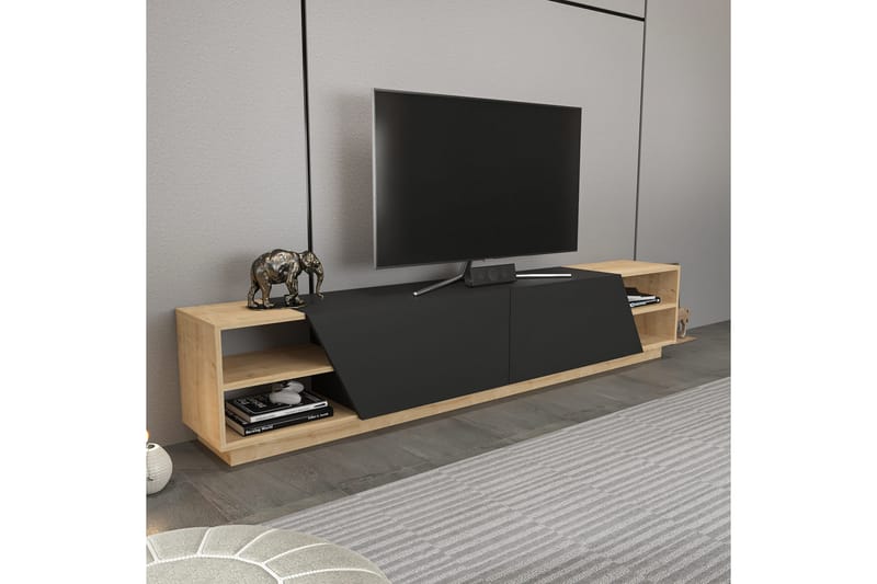 OBURUS Tv-bänk 240x47,4 cm Brun - Möbler - Vardagsrum - Tv-möbler & mediamöbler - Tv-bänkar