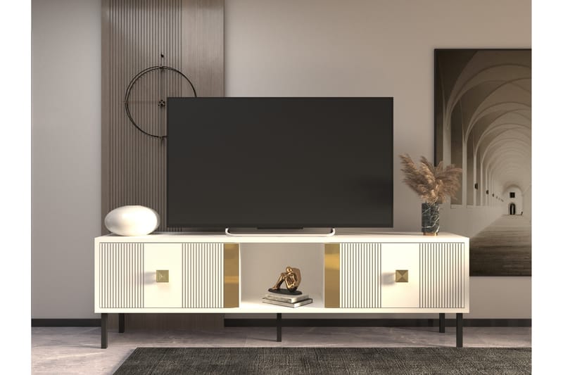 Portes Tv-bänk 150 cm Guld - Möbler - Vardagsrum - Tv-möbler & mediamöbler - Tv-bänkar