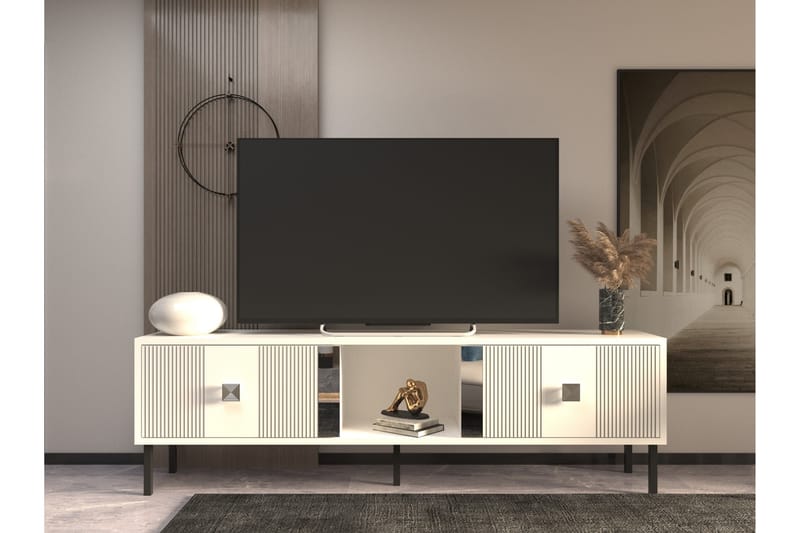 Portes Tv-bänk 150 cm Silver - Möbler - Vardagsrum - Tv-möbler & mediamöbler - Tv-bänkar