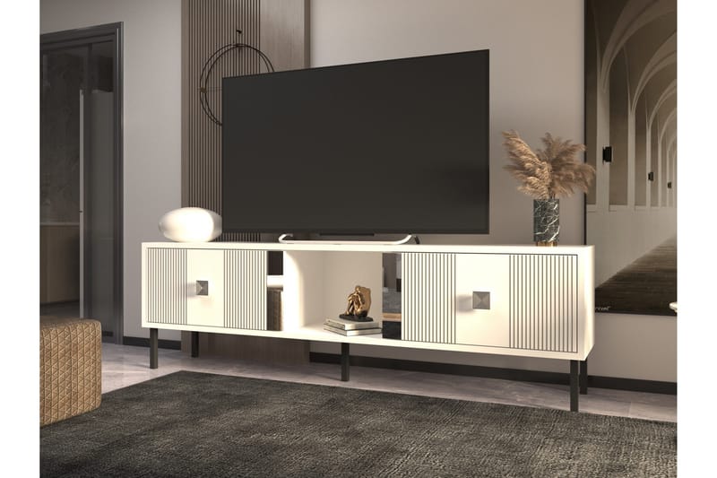 Portes Tv-bänk 150 cm Silver - Möbler - Vardagsrum - Tv-möbler & mediamöbler - Tv-bänkar