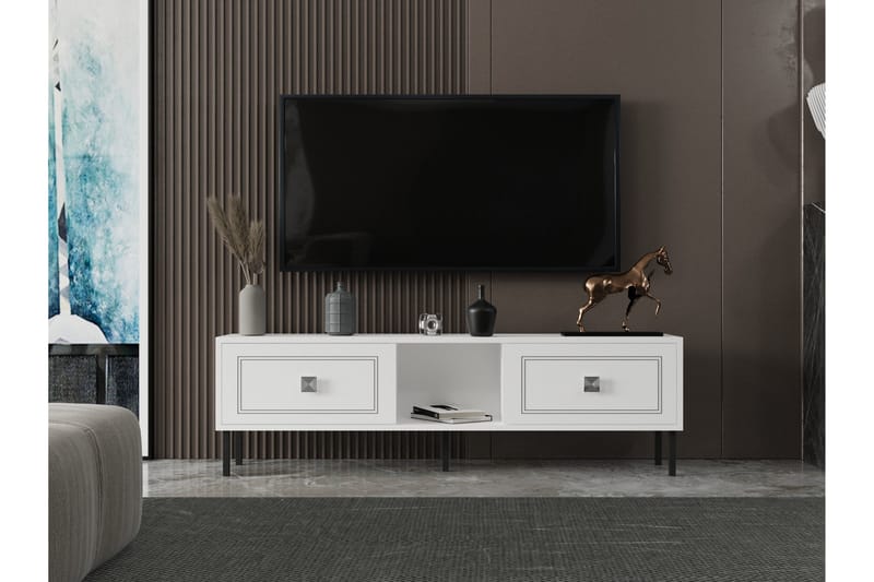 Preet Tv-bänk 150 cm Silver - Möbler - Vardagsrum - Tv-möbler & mediamöbler - Tv-bänkar