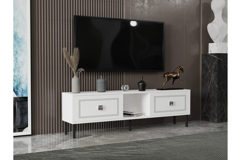 Preet Tv-bänk 150 cm Silver - Möbler - Vardagsrum - Tv-möbler & mediamöbler - Tv-bänkar