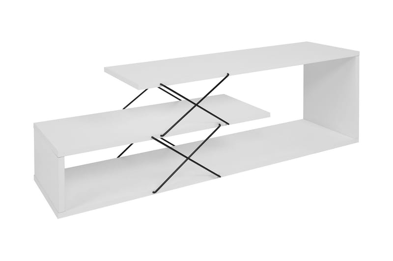 RIYANA Tv-bänk 120 cm Vit - Möbler - Vardagsrum - Tv-möbler & mediamöbler - Tv-bänkar