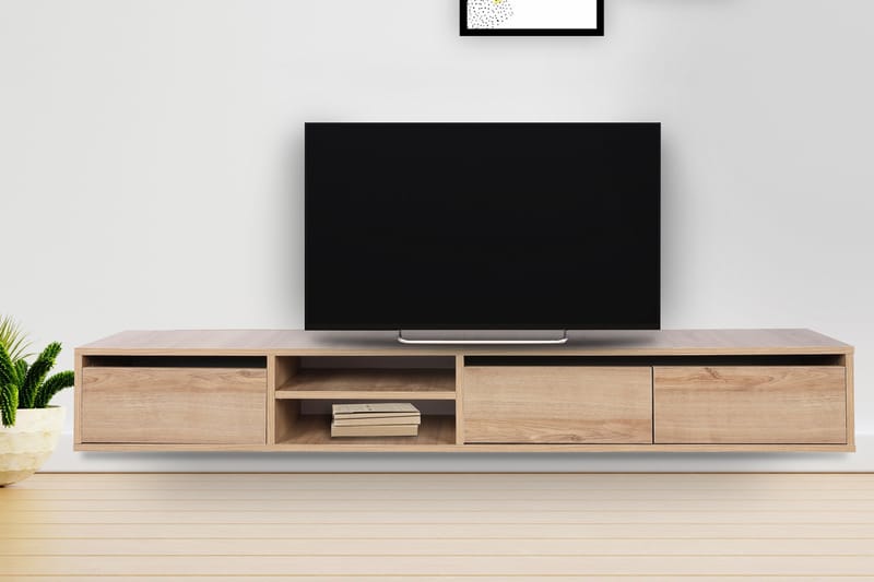 TRILLARE Tv-bänk 180 cm Natur - Möbler - Vardagsrum - Tv-möbler & mediamöbler - Tv-bänkar