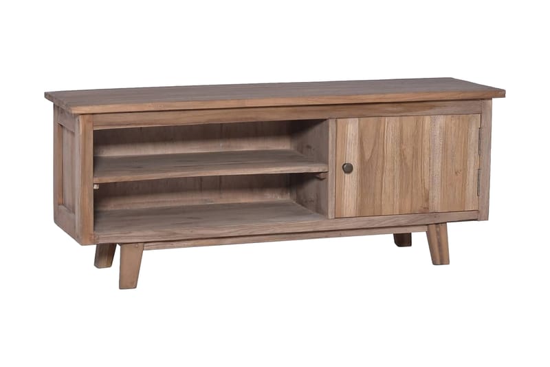 TV-bänk 100x30x40 cm massiv teak - Brun - Möbler - Vardagsrum - Tv-möbler & mediamöbler - Tv-bänkar