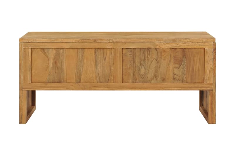 TV-bänk 100x35x45 cm massiv teak - Brun - Möbler - Vardagsrum - Tv-möbler & mediamöbler - Tv-bänkar